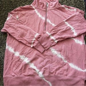 Old Navy Pink & White Tie-dye Pullover